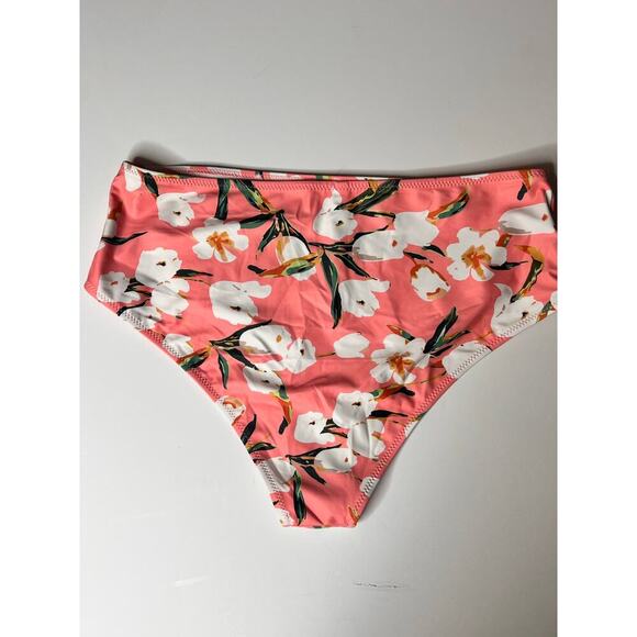 NWT Beachsissi Floral Swimsuits V-Neck Tummy Control Tankini Set Pink Women's XL - Picture 8 of 9